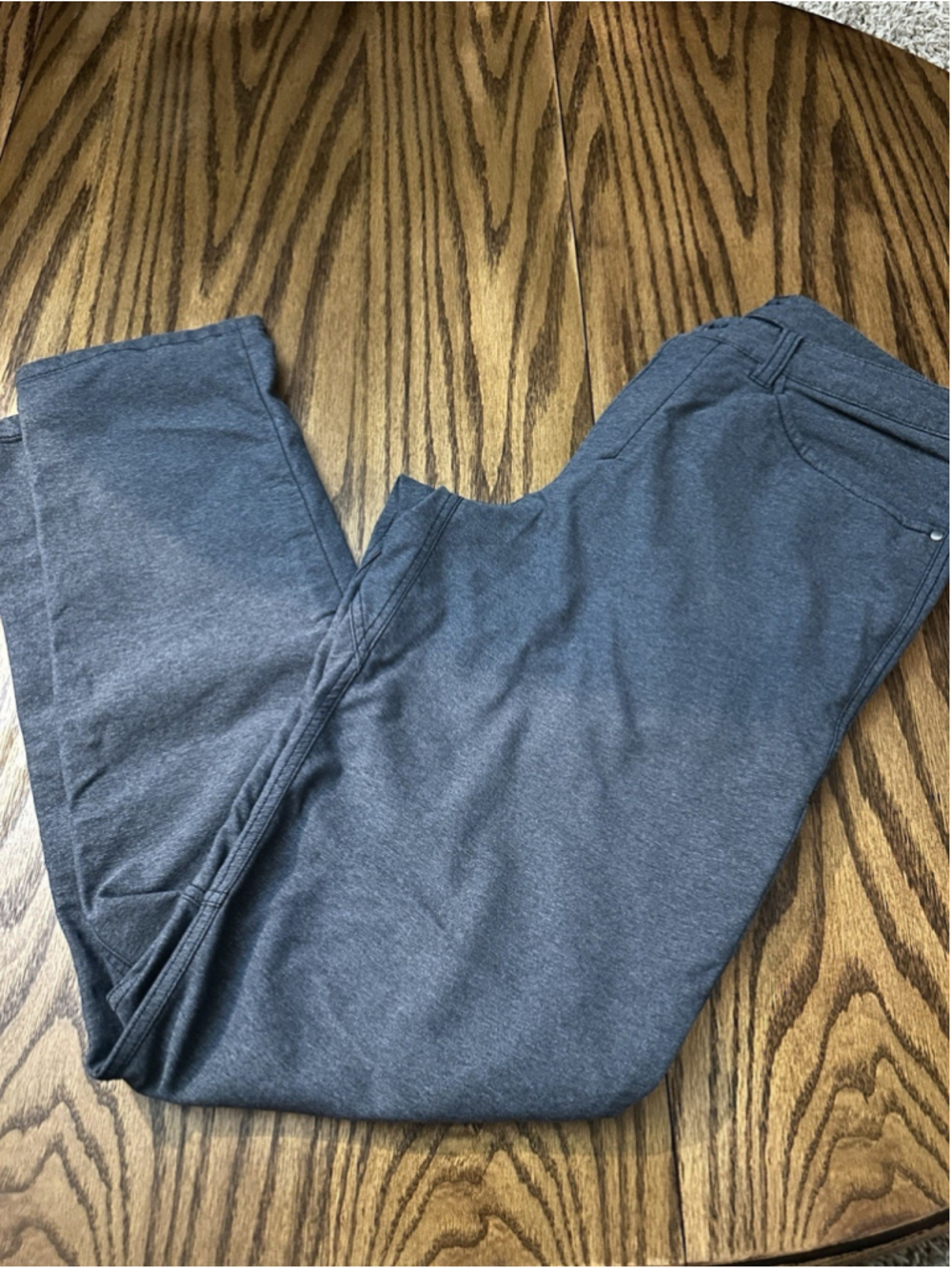 Lululemon Men blue/gray Solid Dress Pants Logo Accent Regular Size 31 Inseam 32